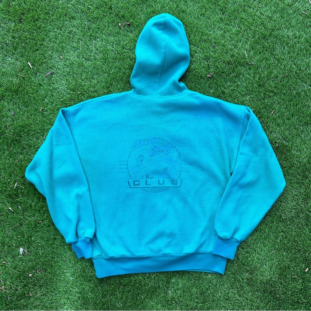 Vintage Atlantic Surf Fleece Hoodie